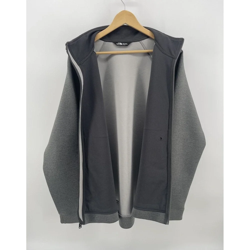 The North Face Men's XL Gray Full Zip Polyester Fleece‎ Jacket